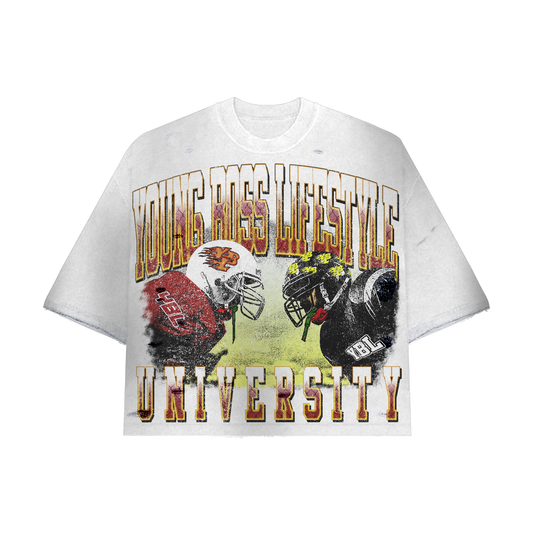 White YBL Sports Tee